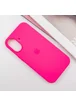 Чехол Silicone Case Full Protective (AA) для Apple iPhone 16 Plus (6.7") Розовый / Barbie pink