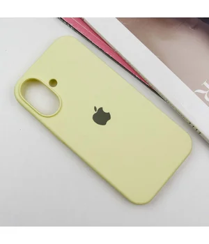 Чехол Silicone Case Full Protective (AA) для Apple iPhone 16 Plus (6.7") Желтый / Mellow Yellow Чехол Silicone Case Full Protective (AA) для Apple iPhone 16 Plus (6.7") Желтый / Mellow Yellow