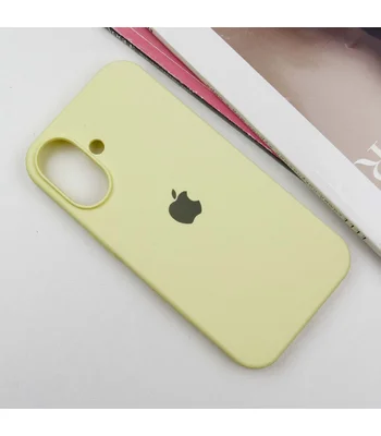 Чохол Silicone Case Full Protective (AA) Apple iPhone 16 Plus (6.7") Жовтий / Mellow Yellow