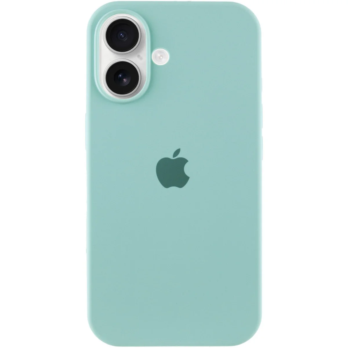 Чехол Silicone Case Full Protective (AA) для Apple iPhone 16 Plus (6.7") Бирюзовый / Beryl