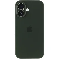Чехол Silicone Case Full Camera Protective (AA) для Apple iPhone 16 Plus (6.7") Зеленый / Cyprus Green