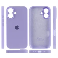Чехол Silicone Case Full Camera Protective (AA) для Apple iPhone 16 Plus (6.7") Сиреневый / Dasheen