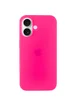 Чехол Silicone Case Full Protective (AA) для Apple iPhone 16 Plus (6.7") Розовый / Barbie pink