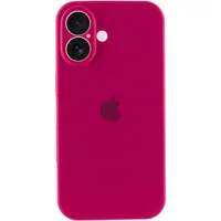 Чехол Silicone Case Full Camera Protective (AA) для Apple iPhone 16 Plus (6.7") Красный / Rose Red
