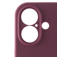 Чехол Silicone Case Full Camera Protective (AA) для Apple iPhone 16 Plus (6.7") Бордовый / Plum
