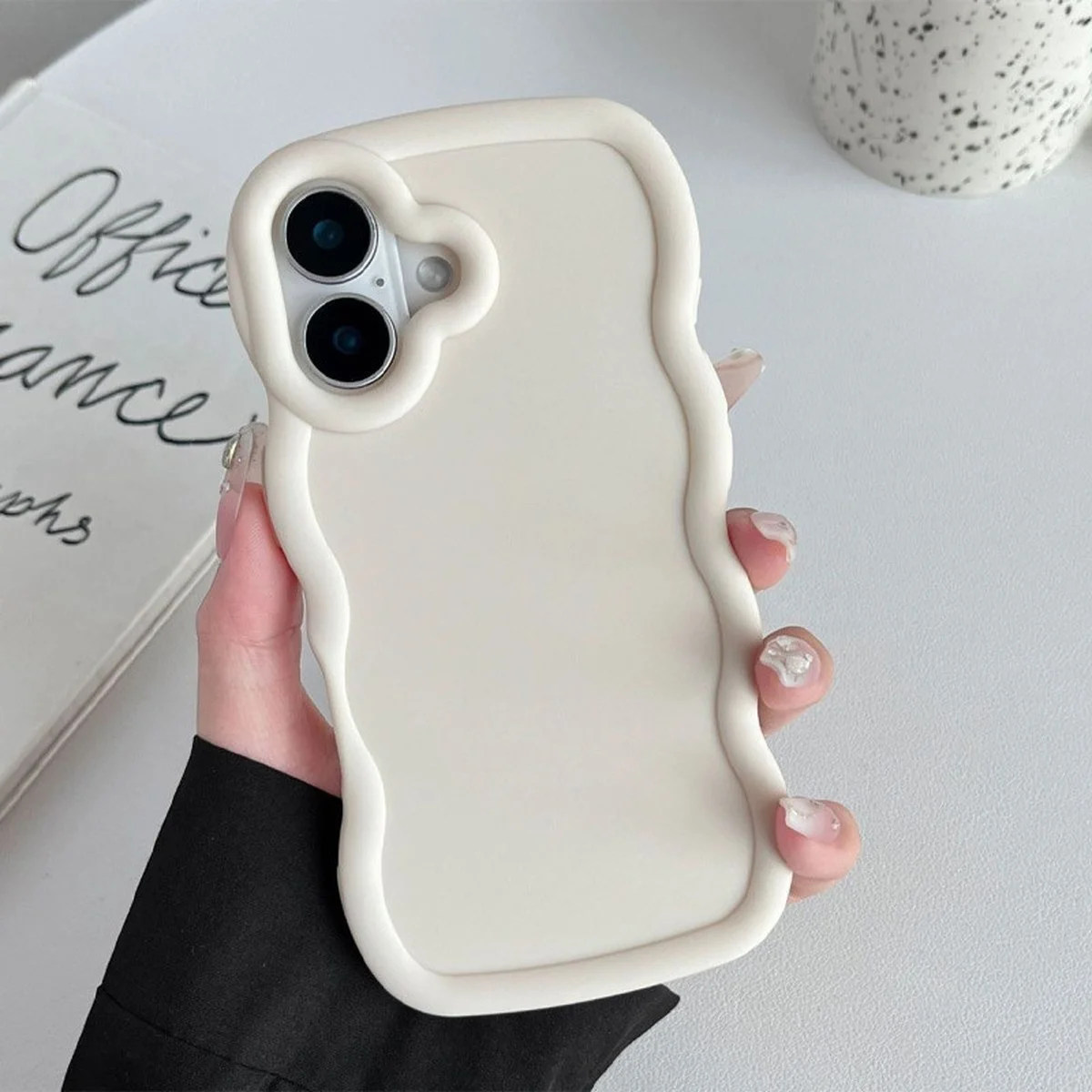 Чохол TPU Ripple для iPhone 16 Plus (6.7") Antique White