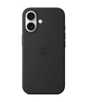 Чохол Silicone case (AAA) full with Magsafe and Animation для Apple iPhone 16 Plus (6.7") Black