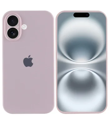 Чехол Silicone Case Full Camera Protective (AA) для Apple iPhone 16 Plus (6.7") Розовый / Chalk Pink