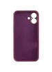 Чехол Silicone Case Full Camera Protective (AA) для Apple iPhone 16 Plus (6.7") Бордовый / Plum