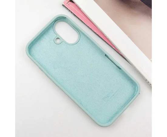 Чохол Silicone Case Full Protective (AA) для Apple iPhone 16 Plus (6.7") Бірюзовий / Beryl