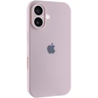 Чехол Silicone Case Full Camera Protective (AA) для Apple iPhone 16 Plus (6.7") Розовый / Chalk Pink