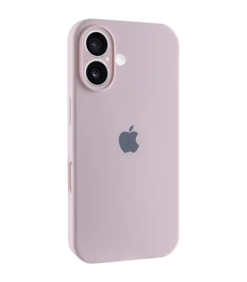 Чехол Silicone Case Full Camera Protective (AA) для Apple iPhone 16 Plus (6.7") Розовый / Chalk Pink