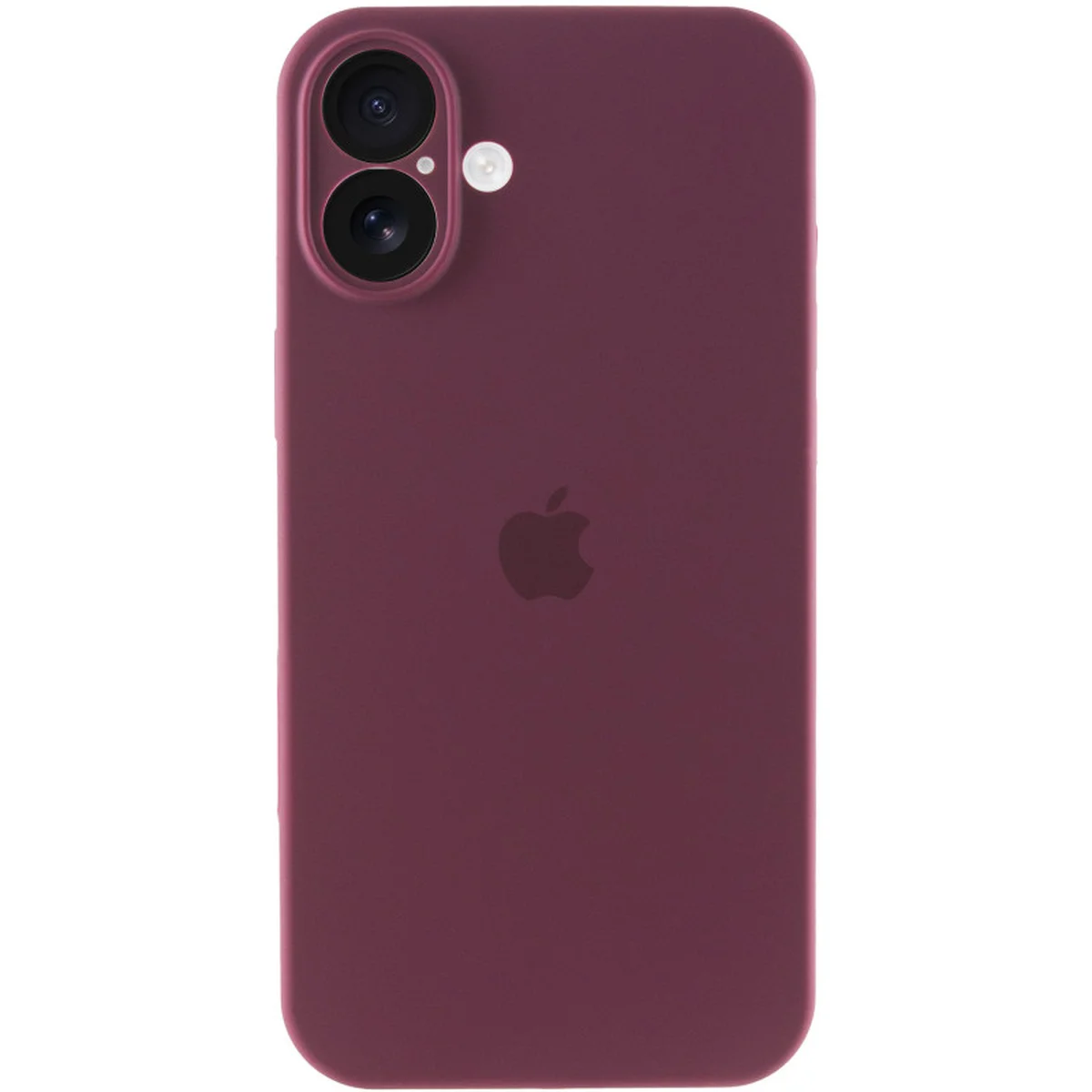 Чехол Silicone Case Full Camera Protective (AA) для Apple iPhone 16 Plus (6.7") Бордовый / Plum