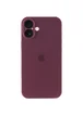 Чехол Silicone Case Full Camera Protective (AA) для Apple iPhone 16 Plus (6.7") Бордовый / Plum