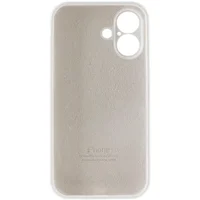 Чехол Silicone Case Full Camera Protective (AA) для Apple iPhone 16 Plus (6.7") Белый / White
