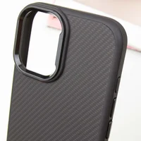 Чехол TPU+PC Carbon with MagSafe для Apple iPhone 16 Plus (6.7") Black