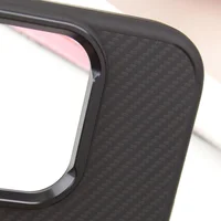 Чехол TPU+PC Carbon with MagSafe для Apple iPhone 16 Plus (6.7") Black