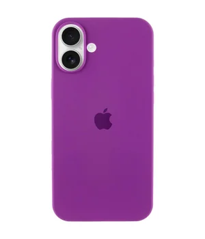 Чехол Silicone Case Full Protective (AA) для Apple iPhone 16 Plus (6.7") Фиолетовый / Grape Чехол Silicone Case Full Protective (AA) для Apple iPhone 16 Plus (6.7") Фиолетовый / Grape