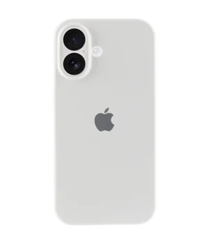 Чехол Silicone Case Full Camera Protective (AA) для Apple iPhone 16 Plus (6.7") Белый / White