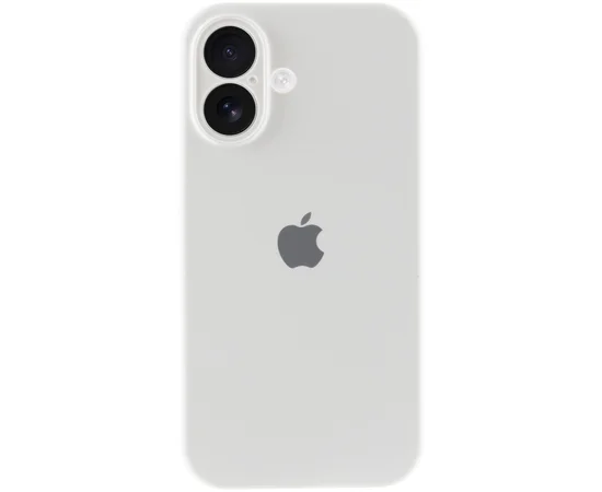 Чехол Silicone Case Full Camera Protective (AA) для Apple iPhone 16 Plus (6.7") Белый / White