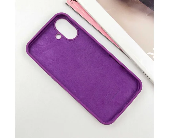 Чохол Silicone Case Full Protective (AA) для Apple iPhone 16 Plus (6.7") Фіолетовий / Grape