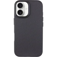 Чехол TPU+PC Carbon with MagSafe для Apple iPhone 16 Plus (6.7") Black