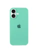 Чехол Silicone Case Full Protective (AA) для Apple iPhone 16 Plus (6.7") Бирюзовый / Marine Green