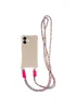Чехол TPU CrossBody with straps для Apple iPhone 16 Plus (6.7") Antique White