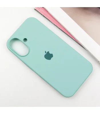 Чехол Silicone Case Full Protective (AA) для Apple iPhone 16 Plus (6.7") Бирюзовый / Beryl