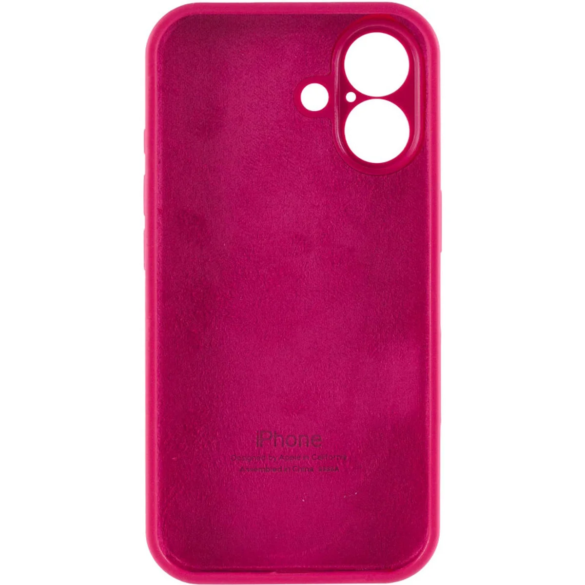 Чехол Silicone Case Full Camera Protective (AA) для Apple iPhone 16 Plus (6.7") Красный / Rose Red