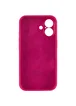 Чехол Silicone Case Full Camera Protective (AA) для Apple iPhone 16 Plus (6.7") Красный / Rose Red
