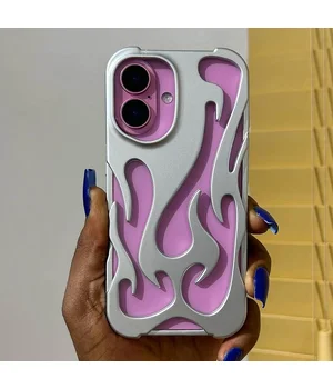 Чехол TPU WinFire для Apple iPhone 16 Plus (6.7") Silver