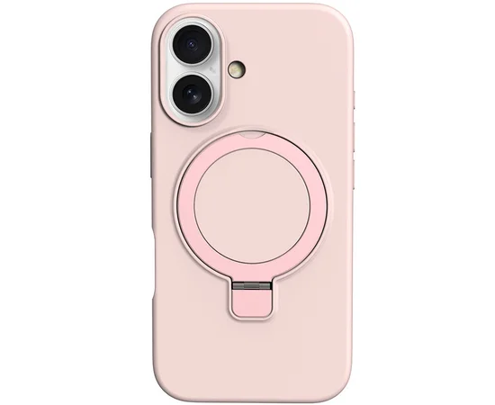 Чохол Silicone Case Full Protective NO LOGO with Ring для Apple iPhone 16 Plus (6.7") Pink