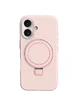 Чохол Silicone Case Full Protective NO LOGO with Ring для Apple iPhone 16 Plus (6.7") Pink