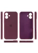 Чехол Silicone Case Full Camera Protective (AA) для Apple iPhone 16 Plus (6.7") Бордовый / Plum