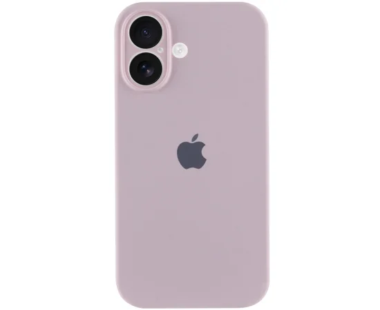 Чехол Silicone Case Full Camera Protective (AA) для Apple iPhone 16 Plus (6.7") Розовый / Chalk Pink