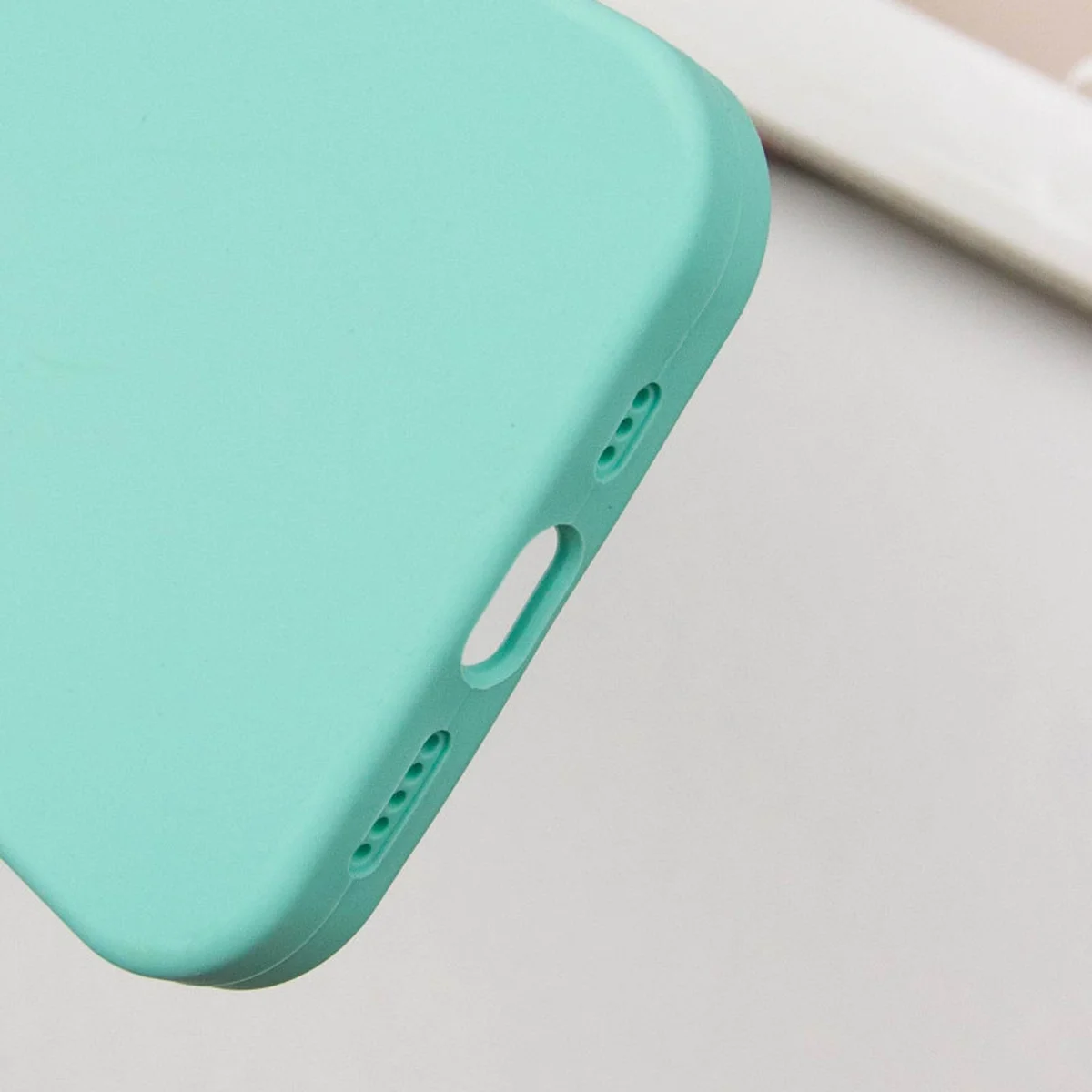 Чехол Silicone Case Full Protective (AA) для Apple iPhone 16 Plus (6.7") Бирюзовый / Marine Green