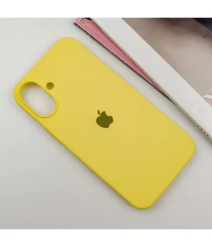 Чехол Silicone Case Full Protective (AA) для Apple iPhone 16 Plus (6.7") Желтый / Yellow Чехол Silicone Case Full Protective (AA) для Apple iPhone 16 Plus (6.7") Желтый / Yellow