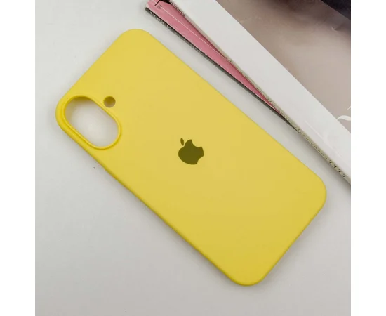 Чехол Silicone Case Full Protective (AA) для Apple iPhone 16 Plus (6.7") Желтый / Yellow