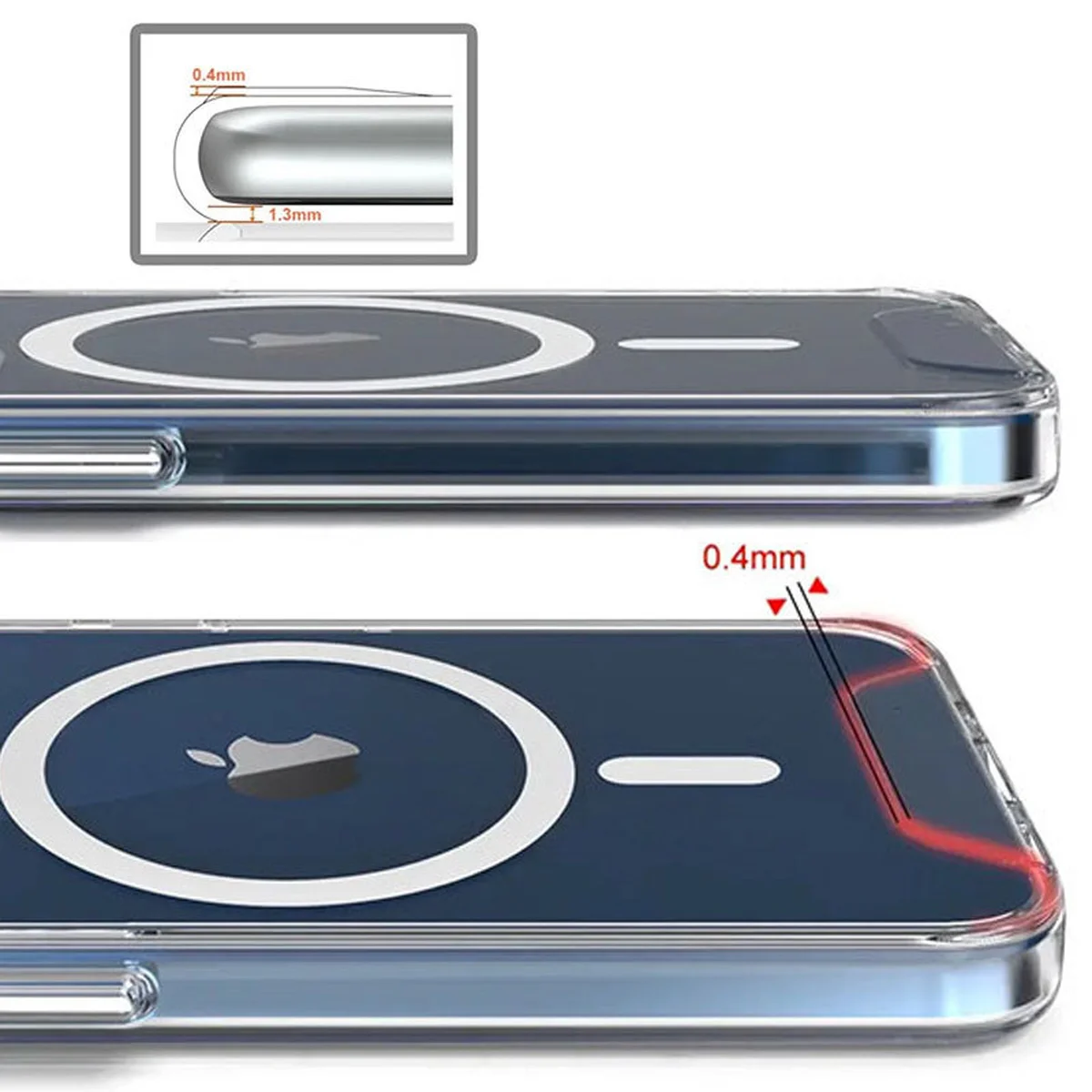 Чохол TPU Space Case with MagSafe для Apple iPhone 16 Plus (6.7") Прозорий