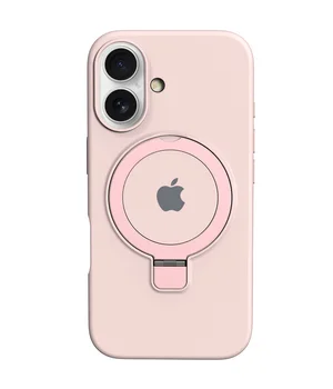 Чохол Silicone Case Full Protective with Ring для Apple iPhone 16 Plus (6.7") Pink