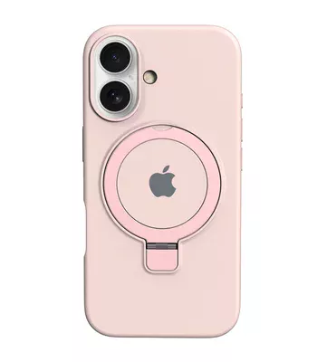 Чохол Silicone Case Full Protective with Ring для Apple iPhone 16 Plus (6.7") Pink