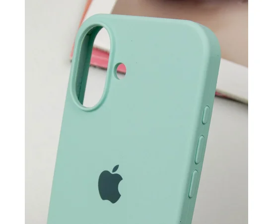 Чохол Silicone Case Full Protective (AA) Apple iPhone 16 Plus (6.7") Бірюзовий / Turquoise