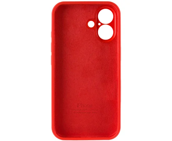 Чехол Silicone Case Full Camera Protective (AA) для Apple iPhone 16 Plus (6.7") Красный / Red