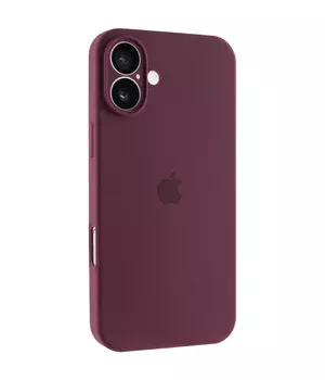 Чохол Silicone Case Full Camera Protective (AA) для Apple iPhone 16 Plus (6.7") Бордовий / Plum