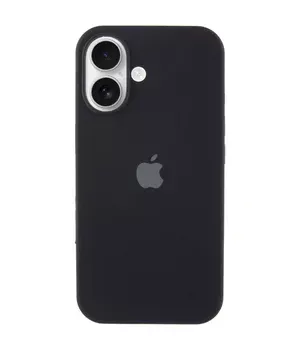 Чехол Silicone Case Full Protective (AA) для Apple iPhone 16 Plus (6.7") Черный / Black