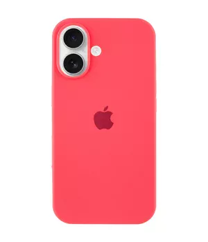 Чохол Silicone Case Full Protective (AA) для Apple iPhone 16 Plus (6.7") Кавуновий / Watermelon red