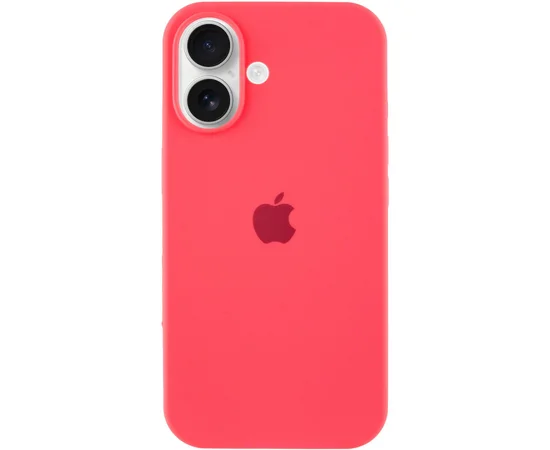 Чохол Silicone Case Full Protective (AA) для Apple iPhone 16 Plus (6.7") Кавуновий / Watermelon red