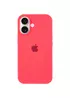 Чехол Silicone Case Full Protective (AA) для Apple iPhone 16 Plus (6.7") Арбузный / Watermelon red