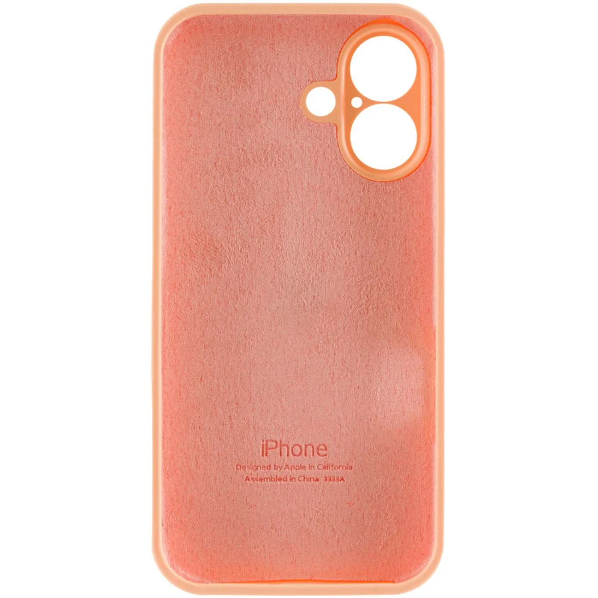 Чохол Silicone Case Full Camera Protective (AA) Apple iPhone 16 Plus (6.7") Помаранчевий / Cantaloupe
